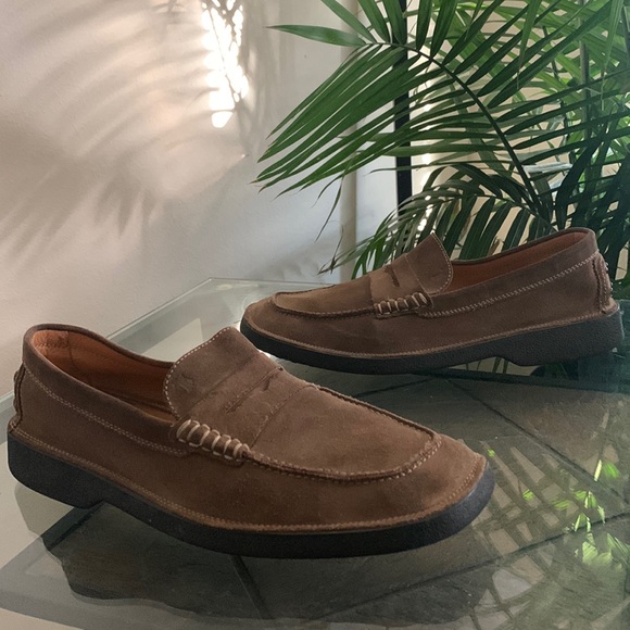 TODS Soft SUEDE PENNY LOAFERS - Picture 9 of 9